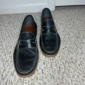 Sandrino by Sandro Moscoloni Classic Black Leather Loafers size 9.5